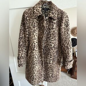 Leopard JCrew peacoat!!!!